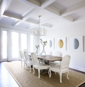 Dining Room in White by MAS Design